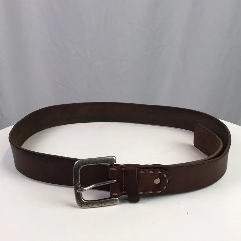 Timberland Men’s Genuine Leather Brown Belt Size 40